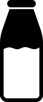 milk solid icon vector