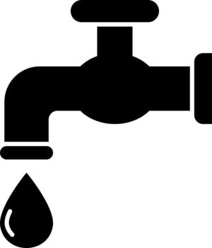 faucet solid icon vector