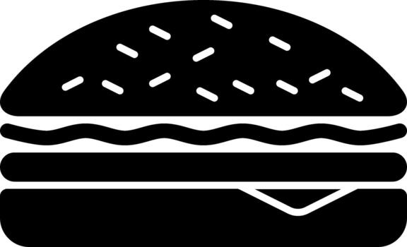 burger solid icon vector