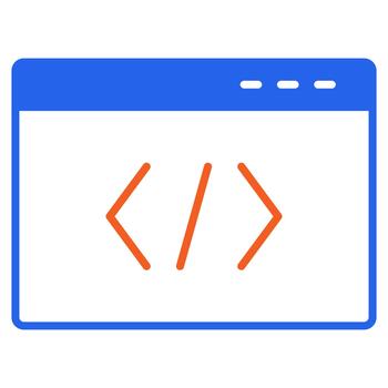 artificial inteligencia código ventana vector