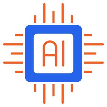 artificial inteligencia chip tecnología vector