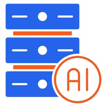artificial inteligencia datos servidor vector