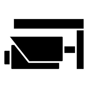 ai inteligente dispositivo interfaz sólido icono vector