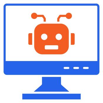 artificial inteligencia computadora asistente vector