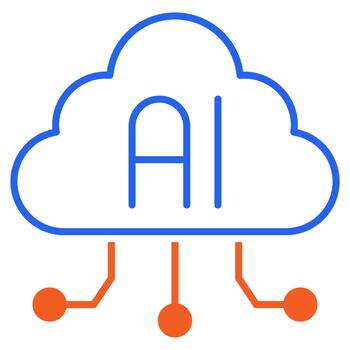Artificial Intelligence Cloud Network vector