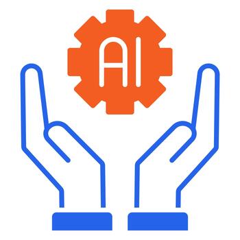 artificial inteligencia apoyo concepto vector