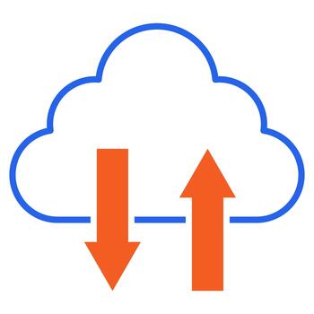 artificial inteligencia nube subir vector