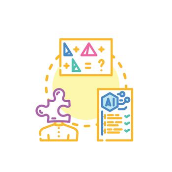 styleset Numeric reasoning. developing mind process analytics vector