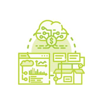 Dashboard analytics concept visualizing data management vector