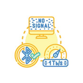 Internet connection status error concept visualizing problems vector