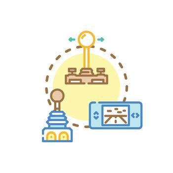 Multiple choice input buttons user interface elements vector