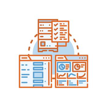 sitio web entrada validación concepto rango conectando varios usuario interfaces vector