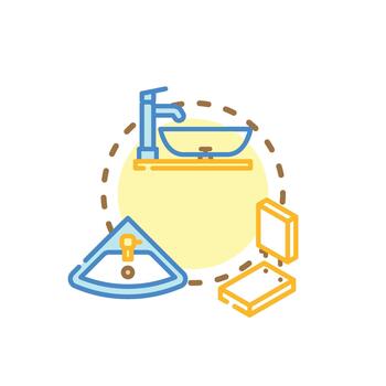 Gray rectangular forms panel illustration. concept vector