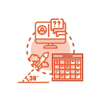 en línea educación aprendizaje tutorial concepto enseñando programa vector
