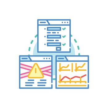 Website input validation security checking clean software. development vector