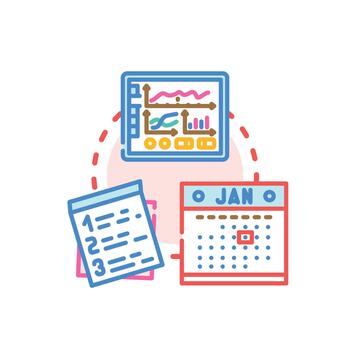 Current affairs dashboard analytics data visualization concept vector