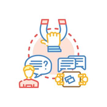 Customer sentiment analytics dashboard processing data and feedback vector