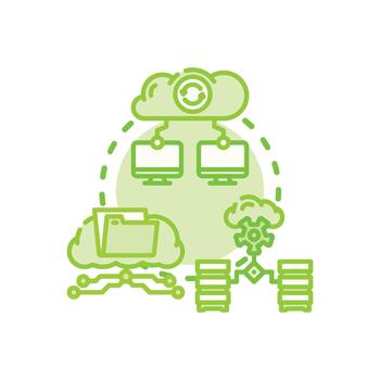 Centralized data containers system management and virtualization engineering vector