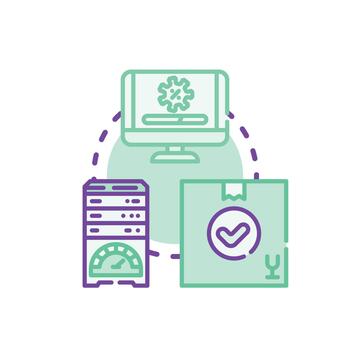 Status update process with computers and development vector