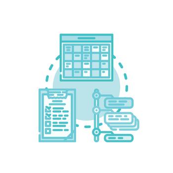 Streamlining tasks for educators clean learning environment. vector