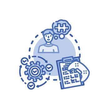 Software development modern process development workflow. project management vector