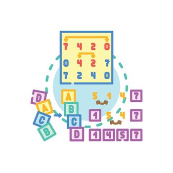 Bubble sort algorithm process sorting data structure vector