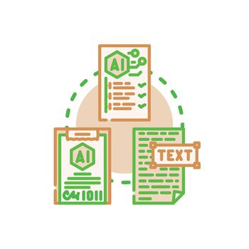 Intelligent document processing variants using artificial. intelligence solutions vector