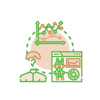 Dummy data testing and development process concept vector