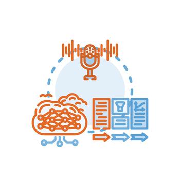 Feature variety. integration process combining technology development elements vector