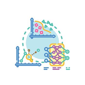 Machine learning model. fitting process calibrating data pack vector