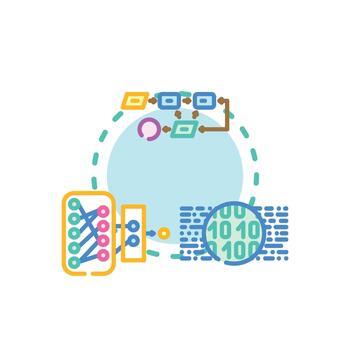 Server data mining process with data analysis and network vector
