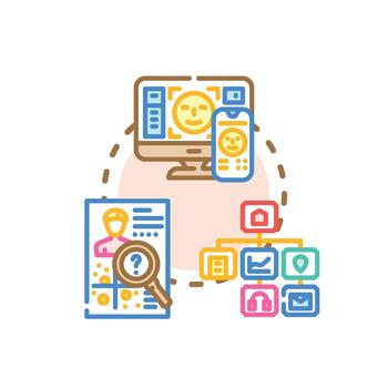 User interface building for digital application development vector