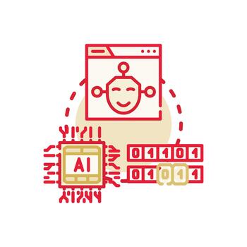 Artificial. intelligence forms optimizing performance and human resources vector