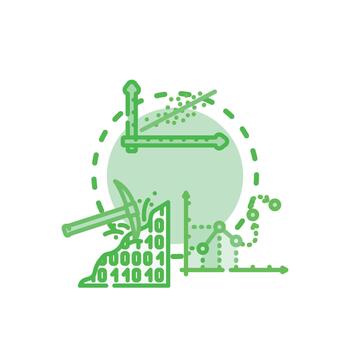 forms Intelligent data insights processing big data. analytics vector