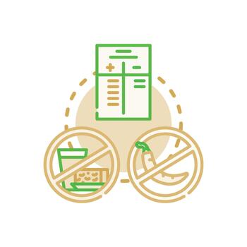Avoiding range specifics concept. flat illustration vector