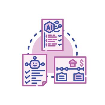 Automating repetitive tasks algorithm process optimization vector