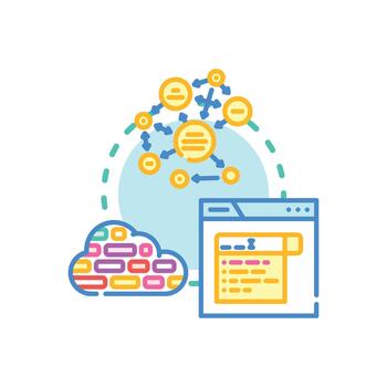 Conceptual abstraction developing information processing and data analysis vector