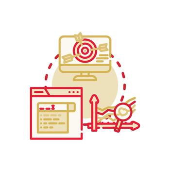 Visualizing targeted examples in simplified data. analytics system vector