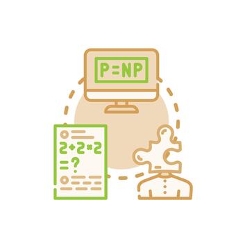 Explicit problem concept icon illustration vector