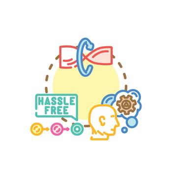 User friendly system with. simple multipack interface vector