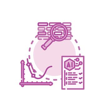 Improved. information stylized processing system development concept vector