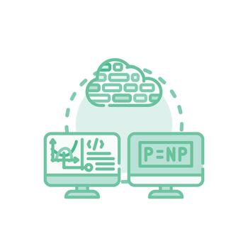 Interpreting pack machine level program. language developing concept vector
