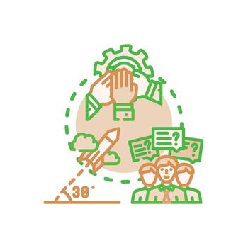 equipo aprendizaje proceso para. rango profesional desarrollo vector