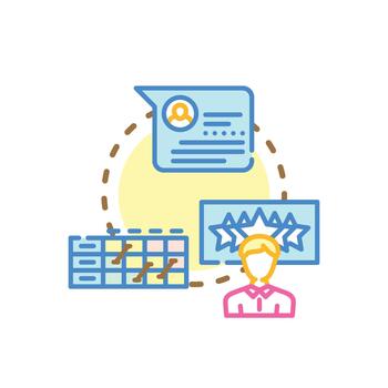 Client forms feedback. heatmap visualizing customer satisfaction data vector