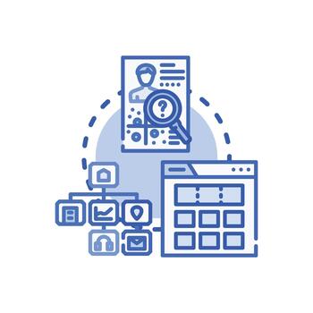 Website ui design planning. styles developing processing user experience vector