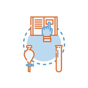 set Lab. solution container label concept visualizing different packaging vector