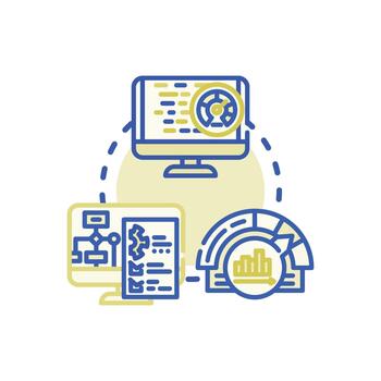 sistema multiestilo actuación evaluación evaluando. alto actuación informática vector