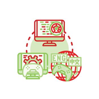 aprendizaje administración sistema plataforma función. multiestilo avance concepto vector