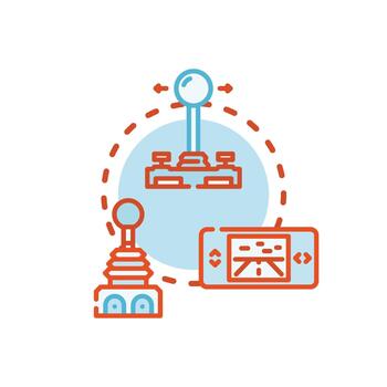 looks Multiple choice input buttons. user interface elements vector