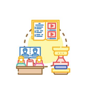 range Machine setup. concept icon illustration vector